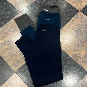 3 pair bundle of leggings by Nirlon Size XL